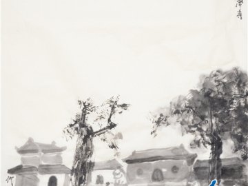 仲泊游水墨寻影《北京旧迹》百辑之广济寺
