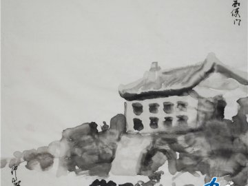 仲泊游水墨寻影《北京旧迹》之西便门