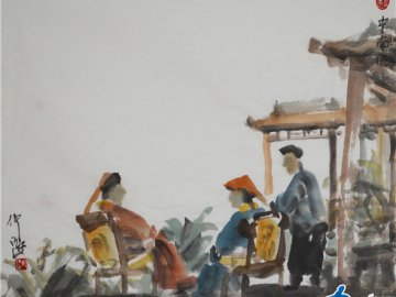 仲泊游水墨寻影《北京旧迹》百辑之清朝时的中南海